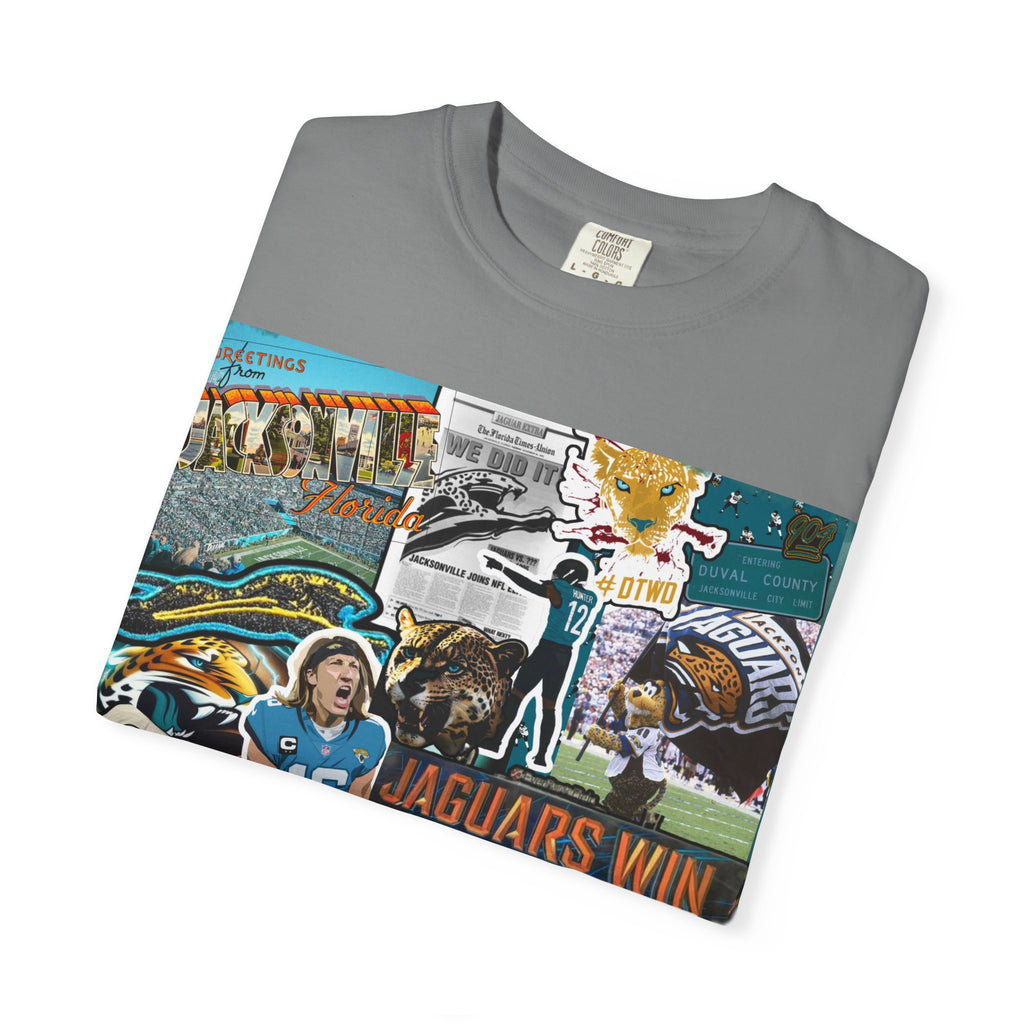 Jacksonville Jaguars Collage T-Shirt | Unisex JAX Football Graphic Tee