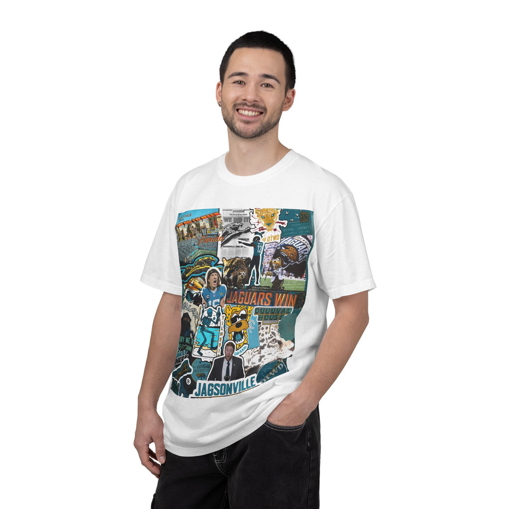 Jacksonville Jaguars Collage T-Shirt | Unisex JAX Football Graphic Tee