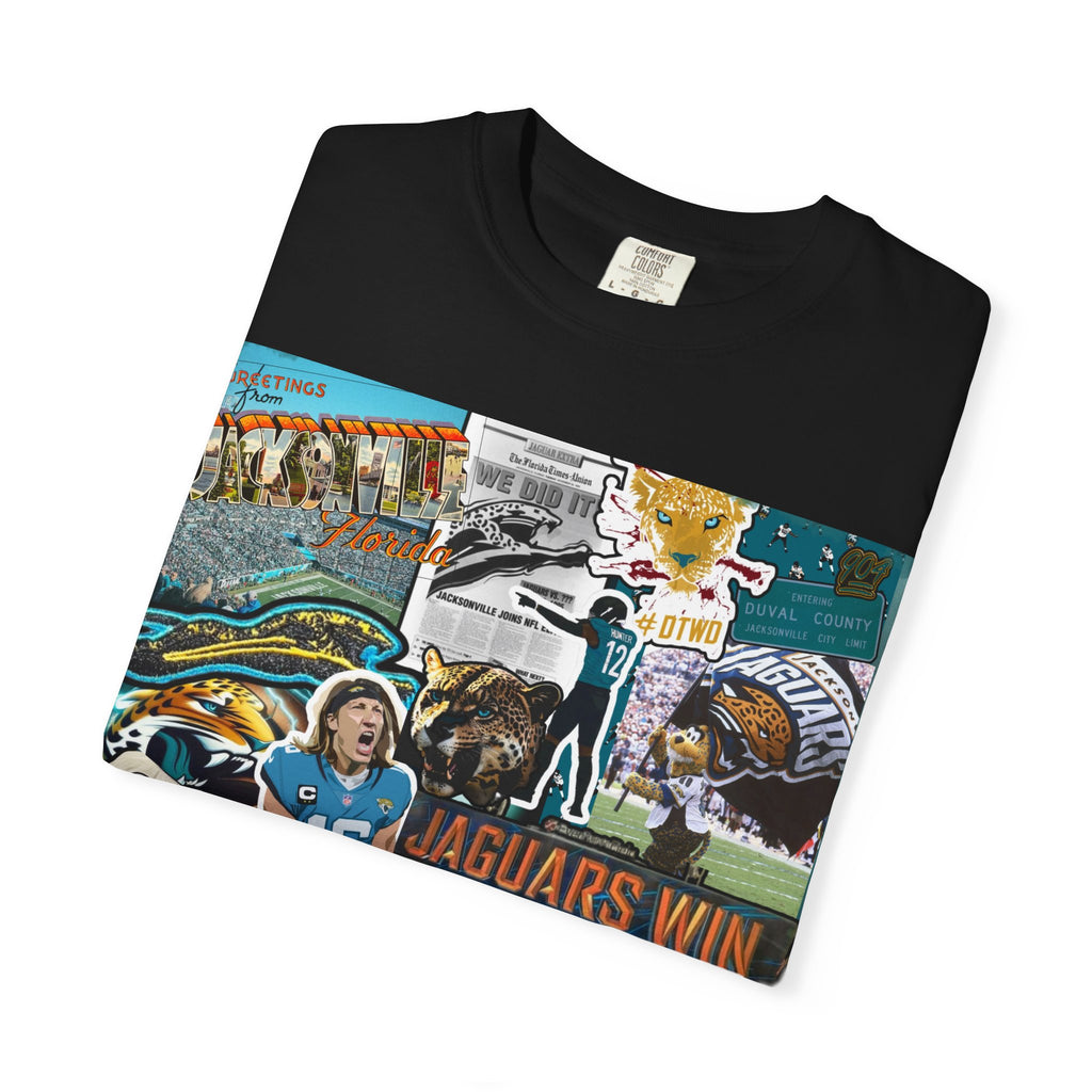 Jacksonville Jaguars Collage T-Shirt | Unisex JAX Football Graphic Tee