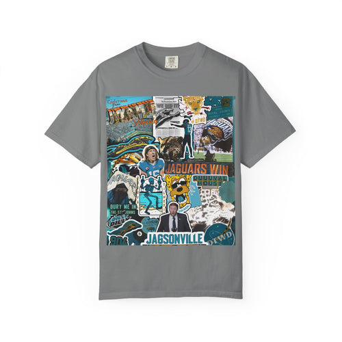 Jacksonville Jaguars Collage T-Shirt | Unisex JAX Football Graphic Tee